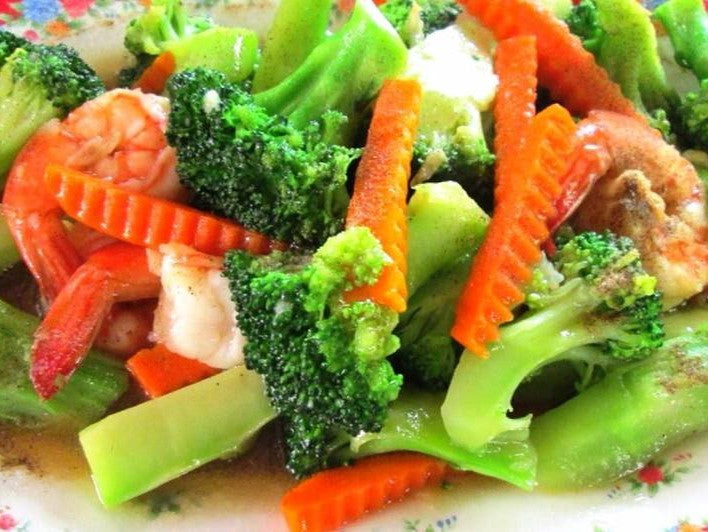 Phad pak roum mid - Thais groenten mix