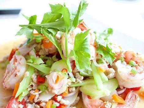 Yam koeng - Verfrissende garnalen salade