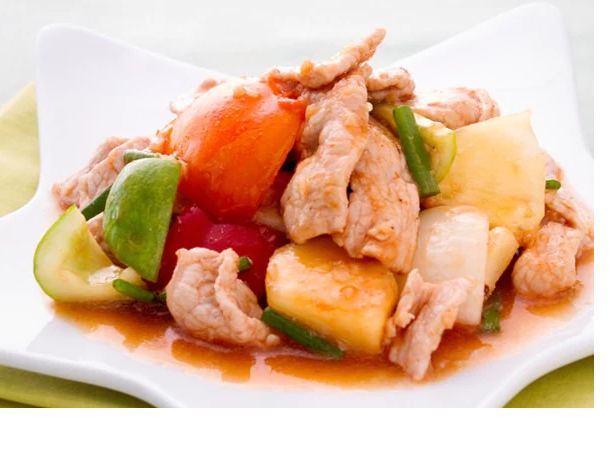 Phad prieuw waan - Thais zoet zure saus